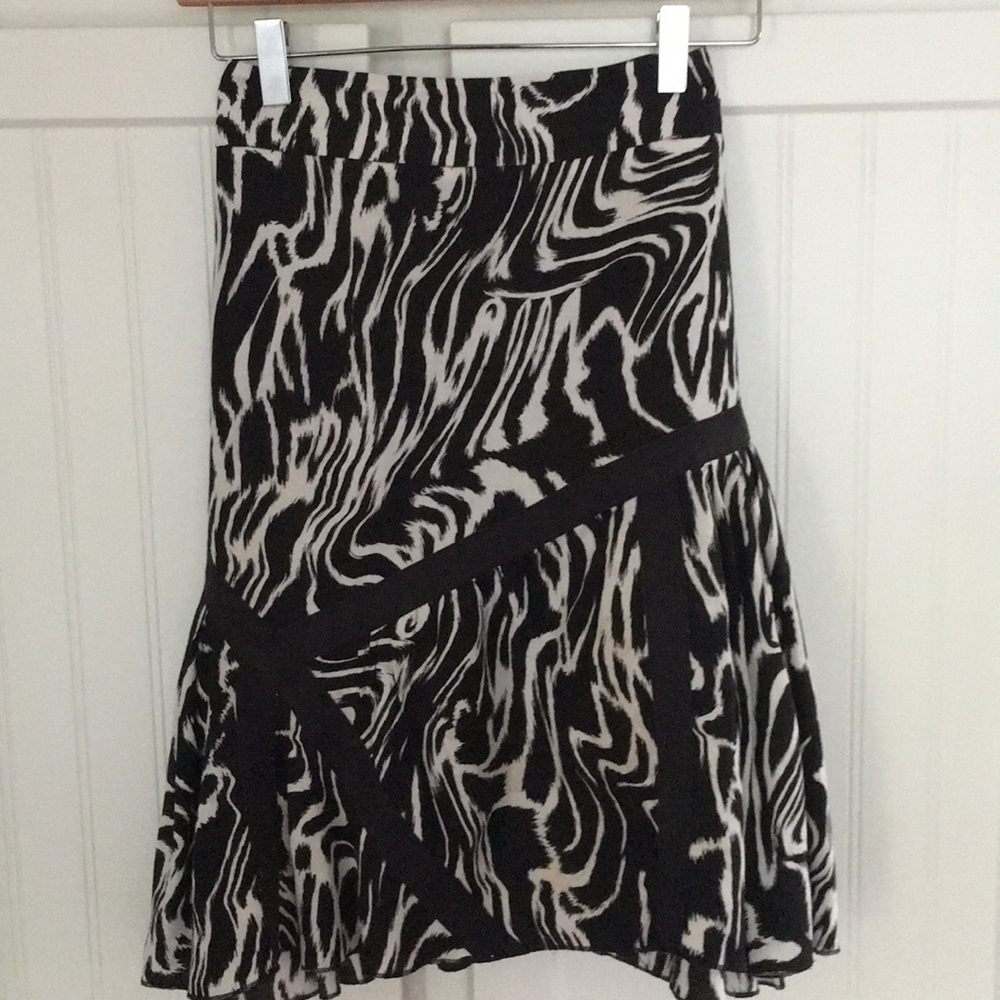Etcetera zebra print skirt